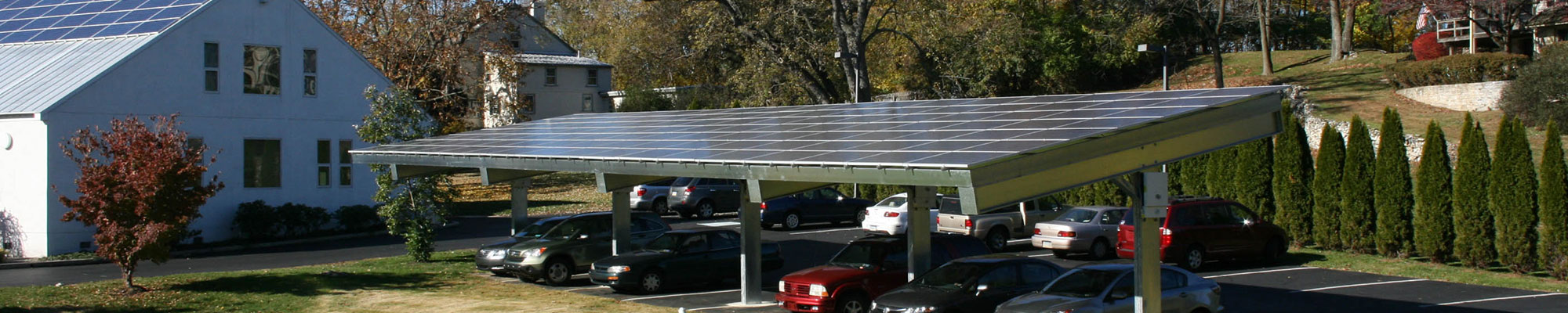 solar panels on car port