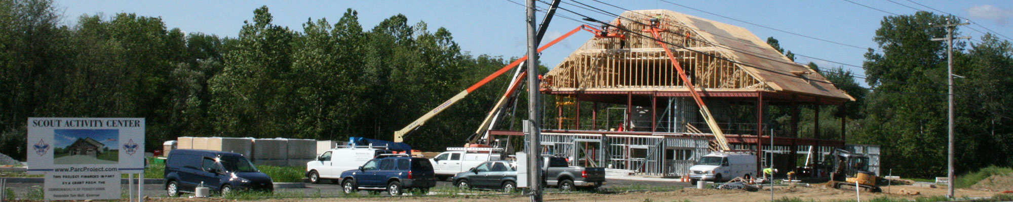 construction of commercial building