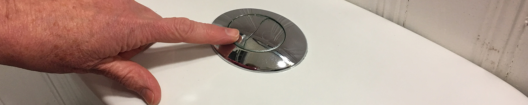 eco toilet flush button