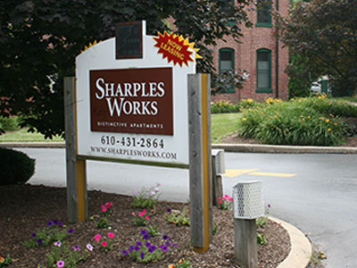 Sharpless Works Sign