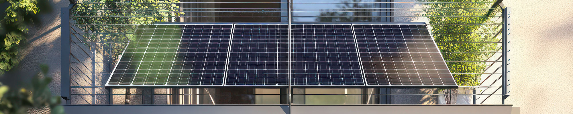 solar panel on balcony