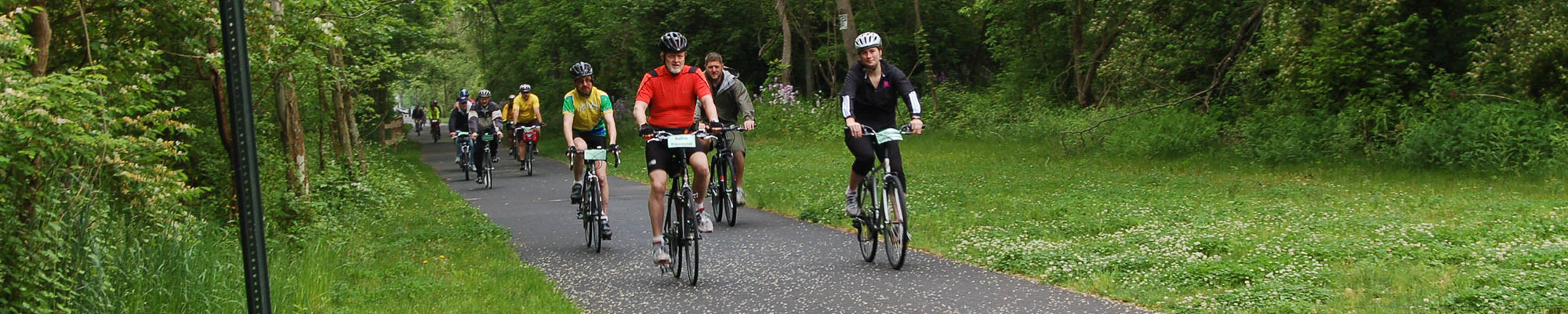 bikers on a trail