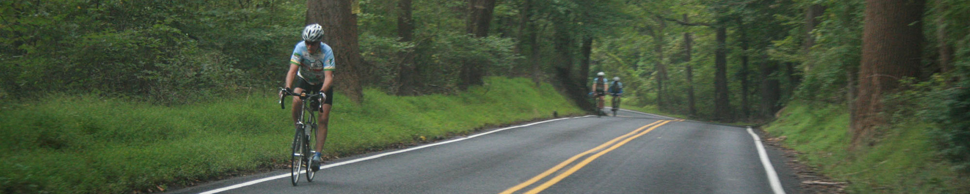 cyclist on a road